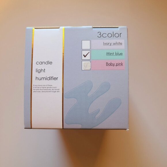 *2 for $30* Faux Candle x Humidifier - Fairyland Life - Mint Blue - Picture 5 of 5